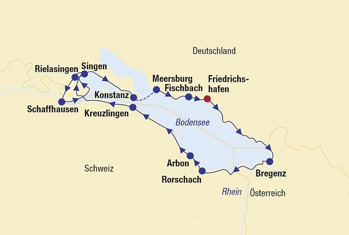 Bodensee Rundreise Fahrrad