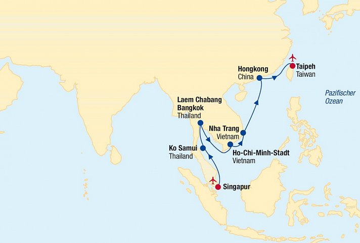 Kreuzfahrt Asien
